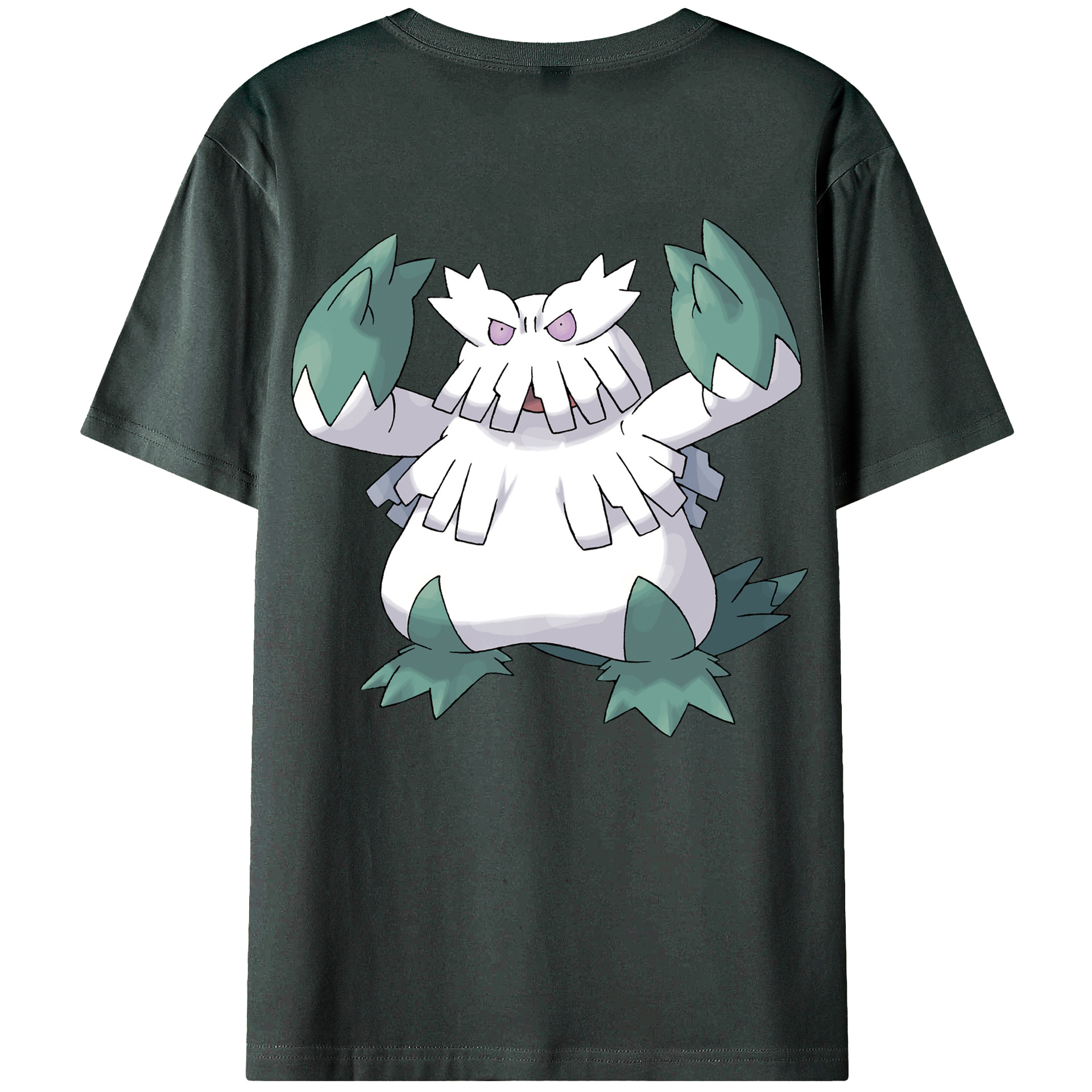 （画像用） ポケットモンスター Pokémon 綿100％ メンズ半袖Tシャツ（バックプリント） 通気性